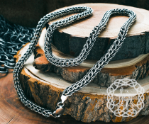 Handmade Sterling Silver Viking Chain Necklace