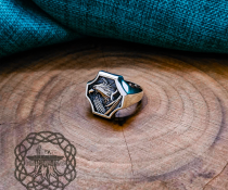 Sterling Silver Eagle Signet Ring. Handmade Animal Jewelry.