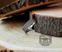 Handmade Sterling Silver Braided Viking Ring. Authentic Norse Jewelry.