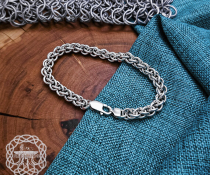 Sterling Silver Viking Bracelet. Handmade Norse Mythology Jewelry Gift.