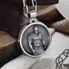 Handmade Sterling Silver Kratos Pendant. God of War Necklace.