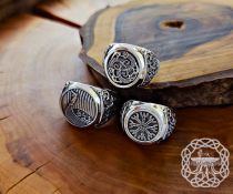 Sterling Silver Longship Ring. Artisan Viking Jewelry.