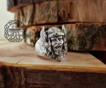 Thor Ring Viking Helmet Ring Viking Ring Sterling Silver Ring Viking Jewelry Norse Ring Scandinavian Ring