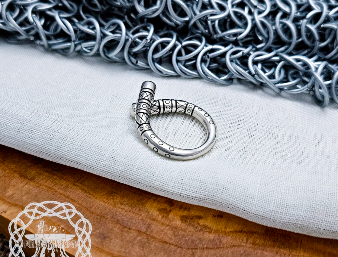 Sterling Silver Erlendur Ring. Authentic Handmade Viking Jewelry.