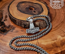 Handmade Sterling Silver Viking Chain. Norse Replica Necklace.