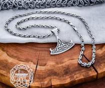 Stylized Sterling Silver Anchor Chain Necklace
