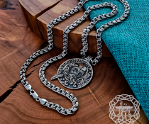 Handmade Sterling Silver Bismark Chain
