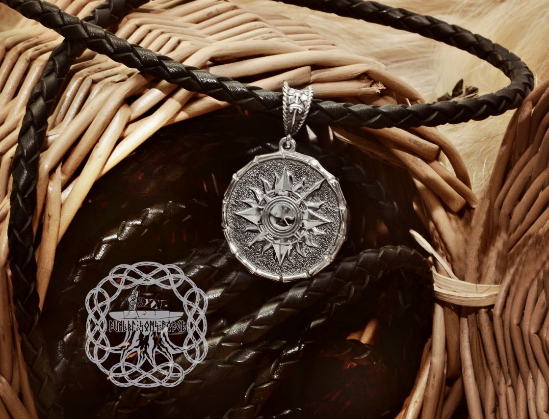 House Martell Pendant, Game of Thrones Jewelry, Sterling Silver Pendant, Martell House Amulet, Oberyn Martell
