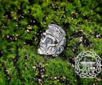 Handmade Sterling Silver Frankenstein Ring. Gothic Inspired Jewelry.