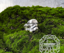 Handmade Sterling Silver Stormtrooper Ring. Star Wars Inspired Jewelry.