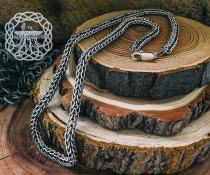 Handmade Sterling Silver Viking Chain Necklace