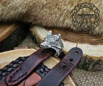 Sterling Silver Viking Wolf Ring. Artisan Norse Jewelry.