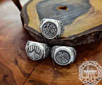 Sterling Silver Sleipnir Ring. Artisan Viking Jewelry.