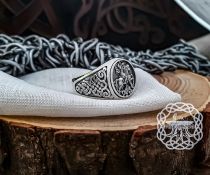 Handmade Sterling Silver Saint George Ring. Dragon Slayer Design.