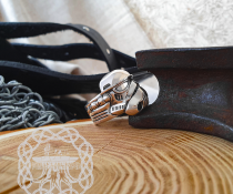 Handmade Sterling Silver Stormtrooper Ring. Star Wars Inspired Jewelry.