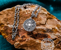 Handmade Sterling Silver Viking Anchor Chain Necklace