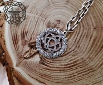 Sterling Silver Celtic Love Knot Pendant. Handmade Irish Jewelry.
