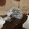 House Stark Direwolf Ring Sterling Silver Stark Ring Jon Snow Winterfell Ring Wolf Ring