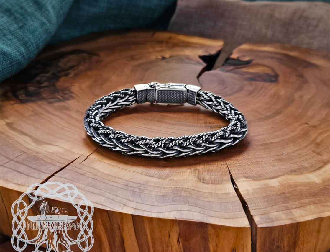 Mammen Style Filigree Sterling Silver Viking Bracelet. Based on the Cammin Casket.