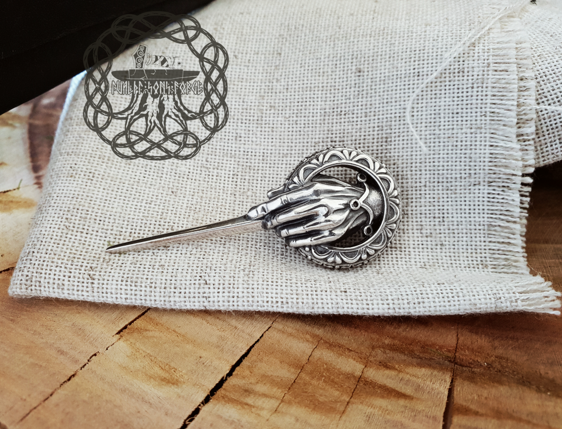 Hand of the King Brooch, Game of Thrones Jewelry, Game of Thrones Brooch, Kings Hand Pin, Game of Thrones Pin, Sterling Silver Brooch