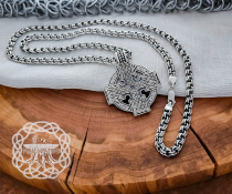 Handmade Sterling Silver Bismark Chain