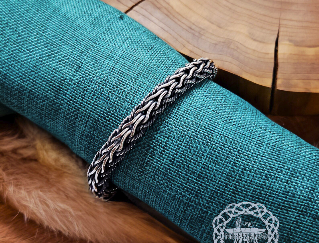 Mammen Style Filigree Sterling Silver Viking Bracelet. Based on the Cammin Casket.