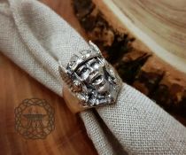 Thor Ring Viking Helmet Ring Viking Ring Sterling Silver Ring Viking Jewelry Norse Ring Scandinavian Ring