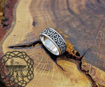 Handcrafted Sterling Silver Triquetra Ring. Celtic Trinity Knot Jewelry.