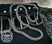 Handmade Sterling Silver Viking Chain Necklace