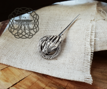 Hand of the King Brooch, Game of Thrones Jewelry, Game of Thrones Brooch, Kings Hand Pin, Game of Thrones Pin, Sterling Silver Brooch