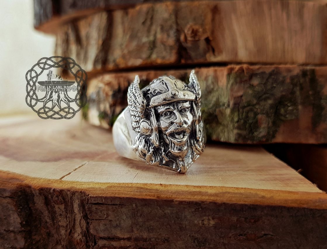 Thor Ring Viking Helmet Ring Viking Ring Sterling Silver Ring Viking Jewelry Norse Ring Scandinavian Ring