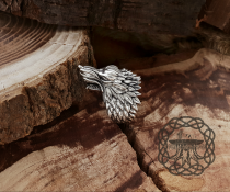House Stark Direwolf Ring Sterling Silver Stark Ring Jon Snow Winterfell Ring Wolf Ring