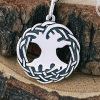 Sterling Silver Yggdrasil Necklace. Norse Viking Pendant.