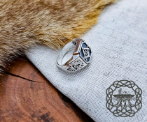Handmade Sterling Silver Masonic Ring. Freemason Symbol Jewelry.