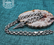 Sterling Silver Gungnir Spear Necklace. Handmade Viking Pendant.