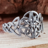 Celtic Knot Ring Sterling Silver Celtic Triskele Knot Ring Celtic Jewelry Celtic Shield