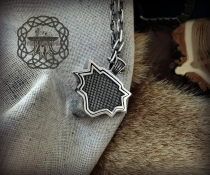 Cat Pendant Cat Medallion Sterling Silver Pendant Cosplay Pendant Cat Necklace Cat School