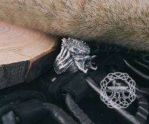 Sterling Silver Predator Ring. Unmasked Alien Design.