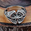 Sterling Silver Wind Rose Signet Ring. Handmade Compass Jewelry.