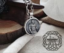 Handmade Sterling Silver Kratos Pendant. God of War Necklace.