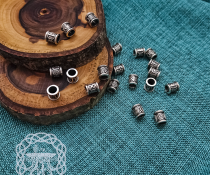 Handmade Sterling Silver Viking Rune Set. Norse Jewelry Beads.