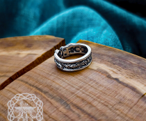 Handmade Sterling Silver Scorpion Ring. Biomechanical Animal Jewelry.