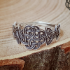 Handmade Sterling Silver Celtic Knot Ring. Triskele Artisan Design.