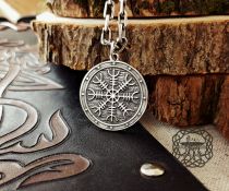 Handmade Sterling Silver Helm of Awe Pendant. Viking Norse Jewelry.
