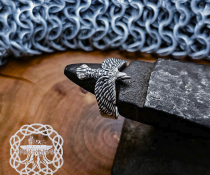 Sterling Silver Eagle Wing Ring. Artisan Crafted Animal Jewelry.