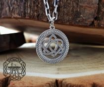 Sterling Silver Celtic Love Knot Pendant. Handmade Irish Jewelry.