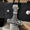 Large Mjolnir Pendant Thors Hammer Pendant Mammen Style Ornaments Sterling Silver Superbly Detailed Pendant Norse Viking Jewelry