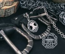 Sterling Silver Yggdrasil Necklace. Norse Viking Pendant.