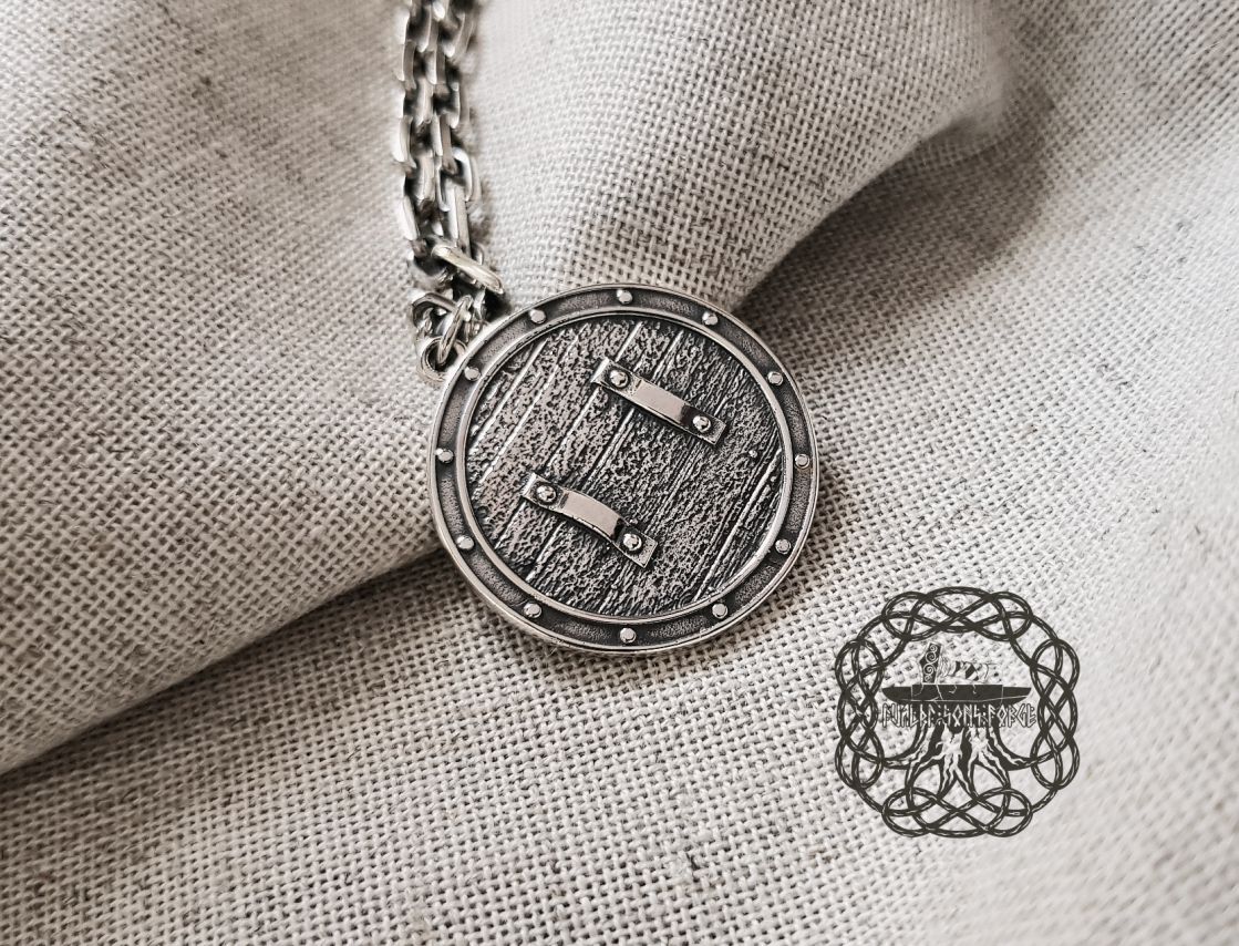 Handmade Sterling Silver Helm of Awe Pendant. Viking Norse Jewelry.