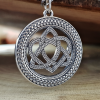 Sterling Silver Celtic Love Knot Pendant. Handmade Irish Jewelry.